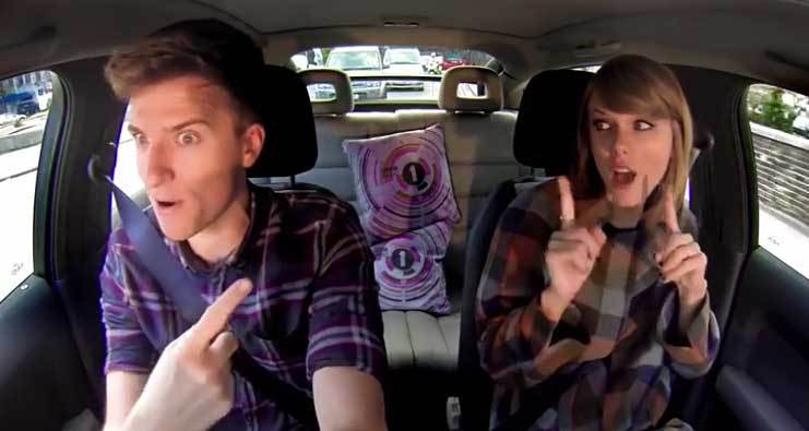 Music : Taylor Swift And Greg James Lip-syncing