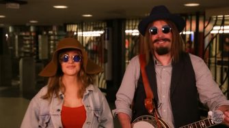 Watch This: Christina Aguilera Busks in NYC Subway