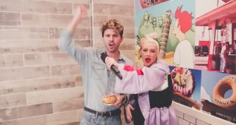 Watch This: Christina Aguilera Surprises Donut Shop Customers